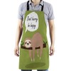 HGOD DESIGNS Sloth Kitchen Apron,Cartoon Cute Lazy Sloth With The