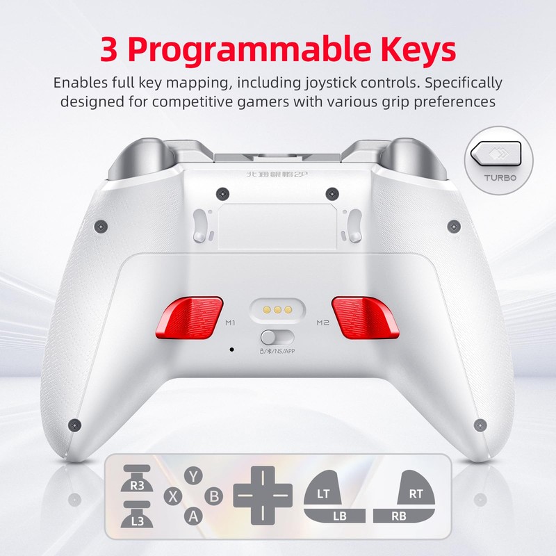 BEITONG KP20 Multiplatform intelligent Wireless Controller- TMR Joysticks& 3-Model Hall