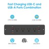 HHSOET 8 Outlet Recessed Power Strip, 30W Fast Charging Furniture