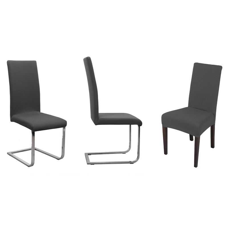 BEAUTEX Set of 4 Jersey Chair Covers, Elastic Stretch Covers,