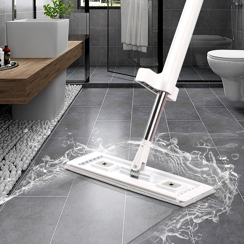 VEVOR Flat Mop, Self Wringing, Microfiber Floor Cleaner with 4