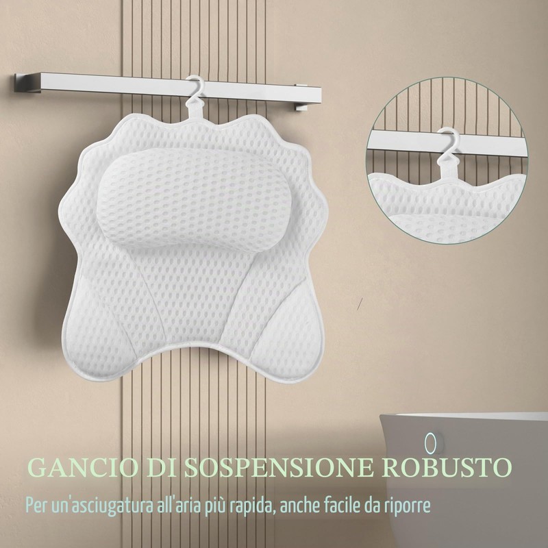 RUVINCE - Cuscino per vasca da bagno per donne e