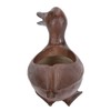 Duck Shaped Planter Resin Waterproof Decorative Animal Flower Pot for