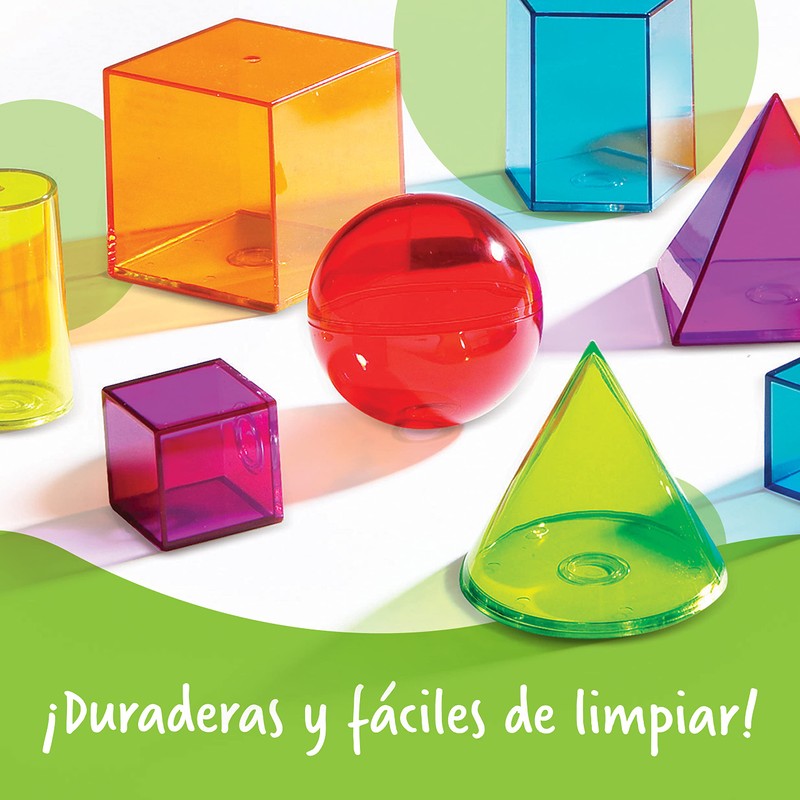 Learning Resources View-Thru Geometric Solids - Classroom Must Haves, Teacher