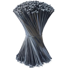 Zip Ties 14 inch (1200 Pack), Black Cable Zip Ties 50 lbs Tensile Strength Nylon Self-Locking Wire Ties Wraps for Outdoor and Indoor Use by ECRABONE