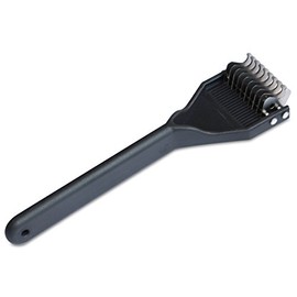 Mars Coat King Dematting Undercoat Grooming Rake Stripper Tool for Dogs and Cats, Stainless Steel with Plastic Handle, Made in Germany, 10-Blade Medium