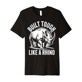 Rhino Build Tough Like A Rhino Animal Premium T-Shirt