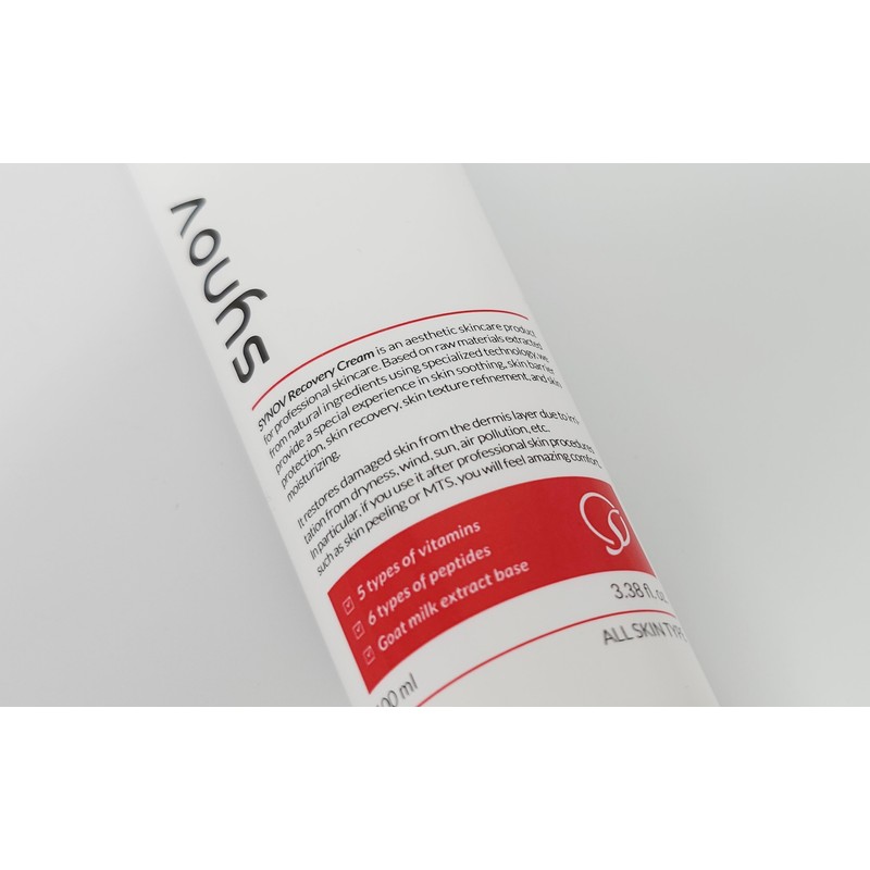 Shinobu Synov 1+1 Recovery Jaseng Cream Redness Calming Moisture Bruise