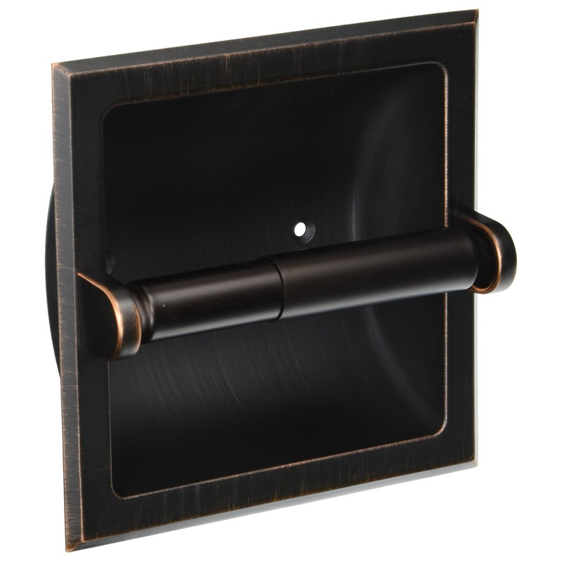 Designers Impressions Oil Rubbed Bronze Recessed Toilet/Tissue Paper Holder All