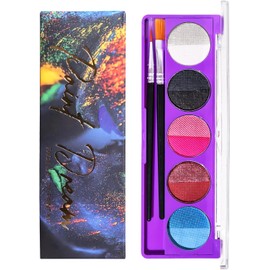 Bluemega Pintura Corporal Soluble en Agua Navidad, 10 Colores, B