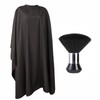 YELEGAI Barber Cape and Neck Duster Brush,Waterproof Polyester Salon Hair