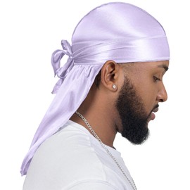 ForceWave 3 Pieces Silky Durags and 1 Wave Cap Pack for Men Waves, Moisture-Tech Fabric Satin Du-Rag