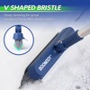 BOOMJOY Grout Brush with Long Handle, Grout Cleaner Brush for