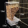 Hamiledyi No Mess Bird Cage Feeder Automatic Parrot Seed Feeders