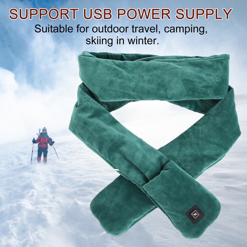 Winter USB Powered Electric Heating Scarf with 3 Temperature Control
