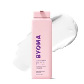 BYOMA Loción corporal sensible, para piel seca e irritada, hidratante sin fragancia con avena coloidal y manteca de karité, alivia y alivia la picazón, soporte de barrera cutánea, 13.52 onzas líquidas