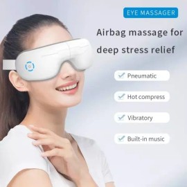 온열안대 보온 안대 접이식 눈 마사지기 열블루투스 음악 기능 로 피로 수면 [Vibration Massage] Heated Eye Mask with Bluetooth Music Function, Foldable Eye Massager for Fatigue Sleep [Vibration Massage]