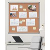 Mifuro 38"x38" Enclosed Bulletin Board, Lockable Weather-Resistant Aluminum Cork Noticeboard