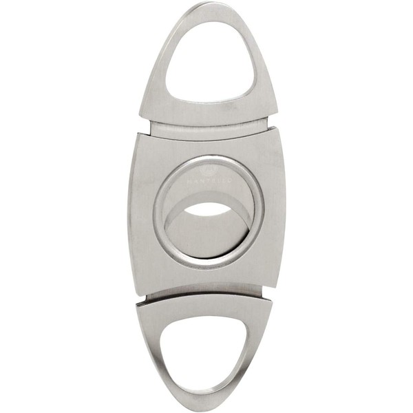 Mantello Large Premium Cigar Cutter Stainless Steel - Up to 60 Gauge Cigar - Guillotine Double Cut Blade in Gift Box