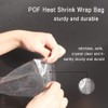 Feelers 6.3" x 8" Shrink Wrap Bags 300Pcs, POF Heat