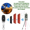 Meskliu 12v Mini Wireless Switch,Dry Contact RF Switch,DC 3.7V/5V/12V 2A