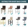 ZRCYXDW Bar Stool Covers, Crushed Velvet Swivel Bar Stool Chair