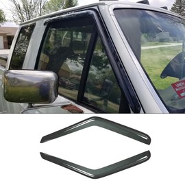 Puermto Side Window Wind Deflector, 2pcs Protective Replacements Rain Guards Set, Window Visor fit for 1980-1996 Ford Bronco, F-150, F-250 & F-350 Super Duty with Standard Cab 92068