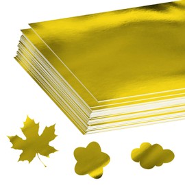 30 Pack Glitter Cardstock A4, 250gsm Shimmer Glitter Paper for Scrapbook, Birthday, Wedding Party, Decorations (Gold)