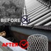 4PCS Gutter Guard, 4-Inch Round Head, Aluminium Downpipe Leaf Guard,