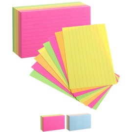 Mr. Pen- Lined Index Cards, 3" x 5", 180 Cards, Neon Index Cards, Index Cards, Note Cards, Flash Cards, Study Cards, Notecards for Studying, Ruled Index Cards, Flashcards for Studying