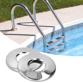 Pool Ladder Rosette Cover Plate, Pool Handrail Stainless Steel Replacement for Swimming Pool Parts, 1.65" Ladder Tube