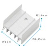 Audiofan Small Heatsink Aluminum Approx. 0.9 x 0.9 x 0.6