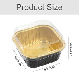 Souffle Moulds Baking Cups Made of Aluminium Foil - Cupcake Moulds Muffin Cases Paper Aluminium Foil Muffins Cupcake Bowl for Oven Safe Pie Mould Souffle Moulds Pack of 30