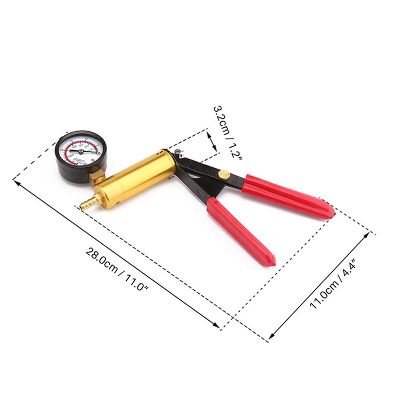 TONZACK Brake Fluid Bleeding Device,Vacuum Manual Pump,Brake Bleeding, 0~30 inHg