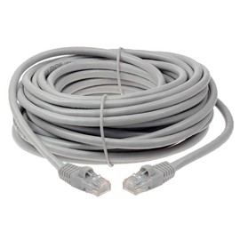 100ft Cat 6 Unshielded (UTP) Ethernet Network Crossover Cable - Gray