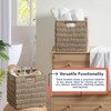 Ornavo Home Wicker Storage Cubes Bin, 13 x 13 Inch