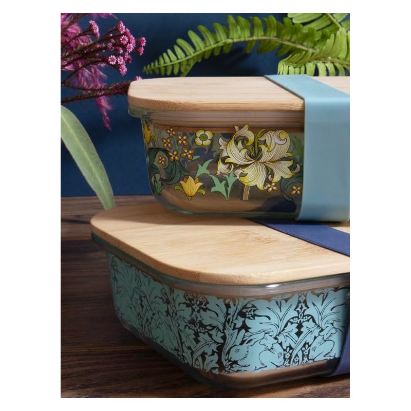 Portico Designs Ltd William Morris Golden Lily Glass Lunchbox
