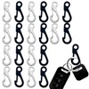 20 PCS Mini Metal Carabiner Clip Small Snap Hooks Paracord