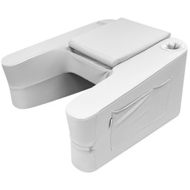 DeskLogics Ultimate Gaming Pillow & Lap Desk Combo, Ergonomic Bed Rest with Cup Holder, Phone Stand & Pockets, Reading Pillow for Adults, Laptop Stand for Bed & Couch, Dorm Room & Gamer Gifts