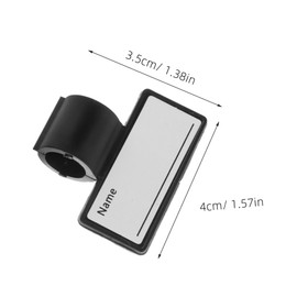 GANAZONO 1set Portable Stethoscope Identification Tags Double Sided Name Labels Material Safe for Medical Use for Nurses and Healthcare Professionals 6pcs