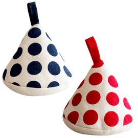 YANGMUDAN Pot Lid Protector Insulated Gloves Set of 2 Blue+Red