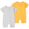MICHLEY Babycostume Bamboo Short Sleeve Summer Clothes 2 Pack, Unisex