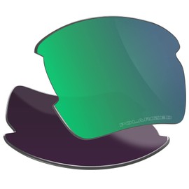Vaep Polycarbonate Replacement Lenses for Oakley Flak 2.0 XL OO9188 - Extended Polarised, Irish green, Flak 2.0 XL