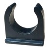 20mm Black PVC U Clip Conduit Push in Saddle -