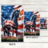 American Flag-Horse Patriotic American Flag MLN2926F, Garden Flag (11.5" x