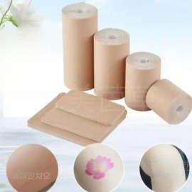 살색 멍 패치 가리개 커버 테이프 상처 문신 흉터 스티커 타투 [Q. 6 중간톤 10cm x 2 m] Skin-colored bruise patch cover tape for wounds, tattoos, scars sticker [Q. 6 Medium tone 10cm x 2 m]
