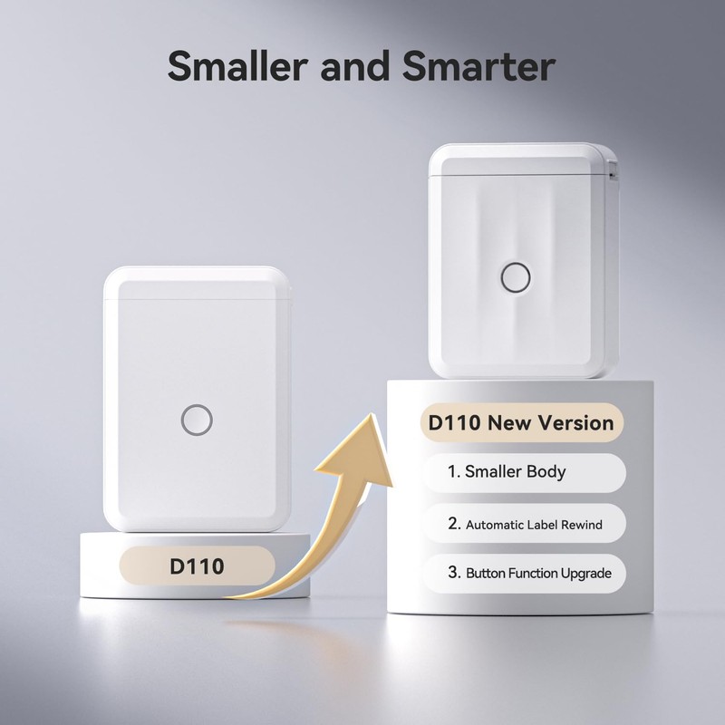 NIIMBOT D110 New Version Label Maker Machine with Tape, Bluetooth