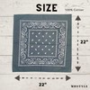 MDSTYLE 100% Cotton Bandana for Men & Women 22" x