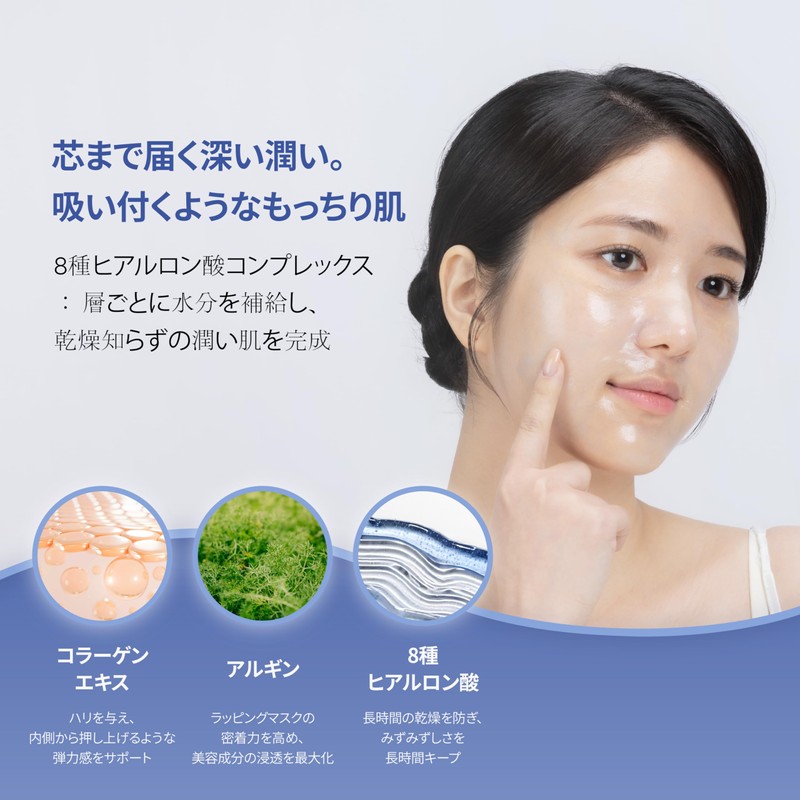 Collagen Night Wrapping Peel Off Face Mask, Hyaluronic Acid, Hydrolyzed