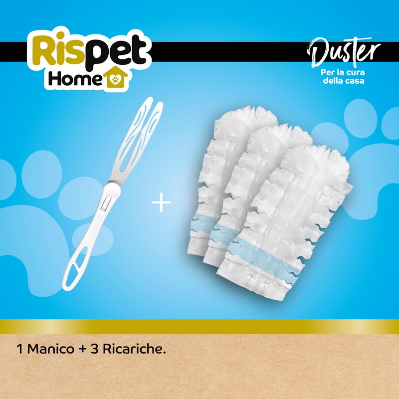 Rispet Duster Piumini 3D Cattura Polvere e Peli di Animali,